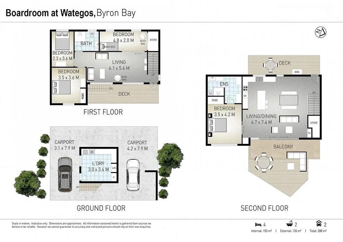 Byron Bay Accom - 14 Palm Valley Drive